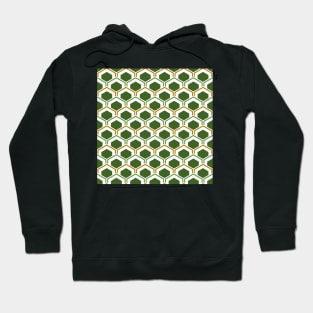 Mid Century Modern Hexagons Hoodie